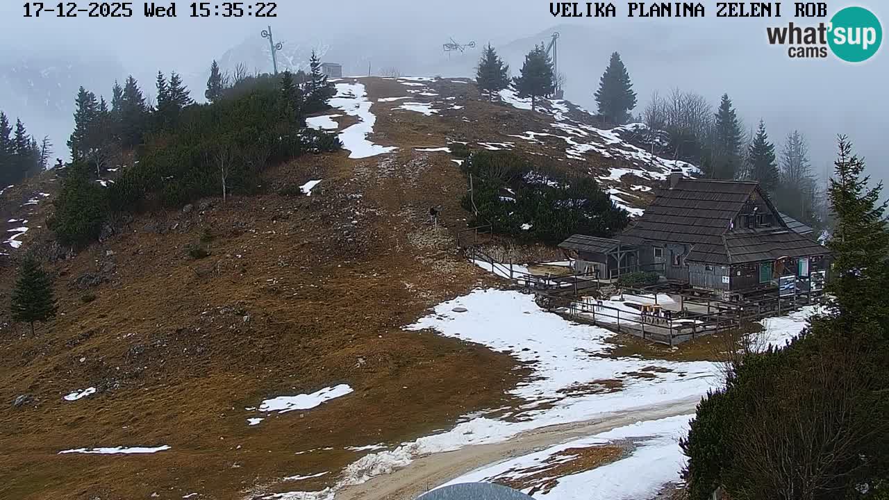 Zeleni Rob | Webcam en vivo Velika Planina