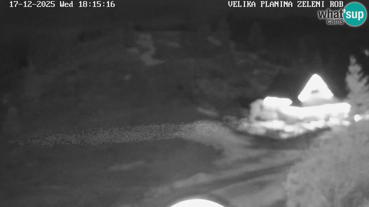Zeleni Rob – kamera v živo | Velika Planina