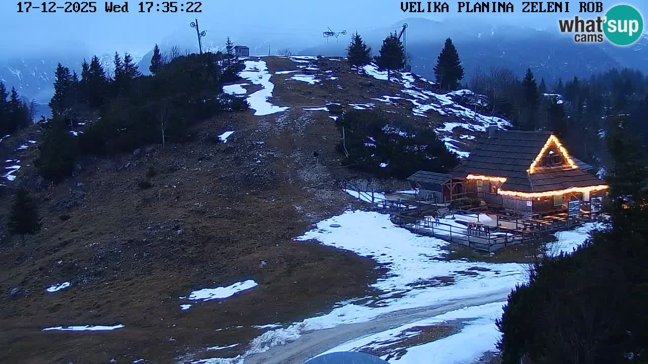 Zeleni Rob | Web kamera Velika Planina