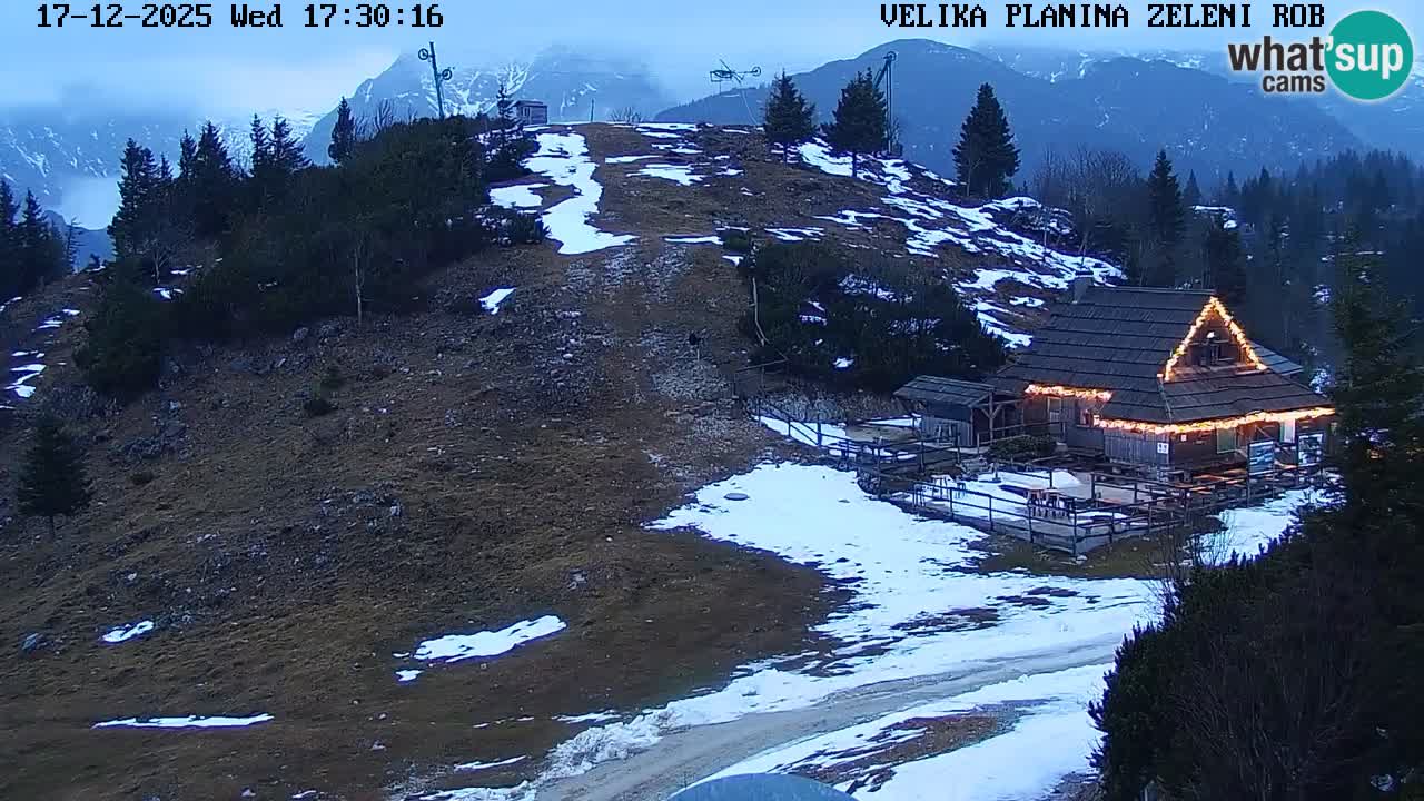 Zeleni Rob | Webcam en vivo Velika Planina