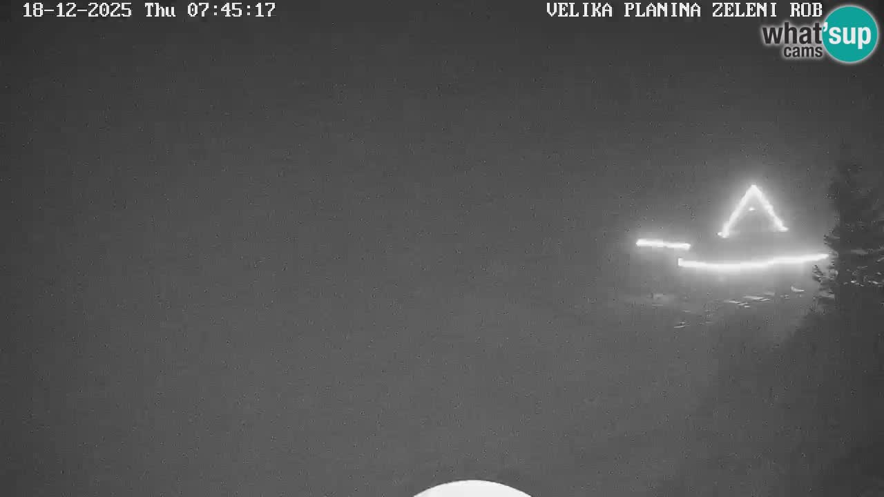 Zeleni Rob – kamera v živo | Velika Planina