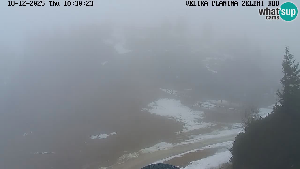 Zeleni Rob | Webcam en vivo Velika Planina