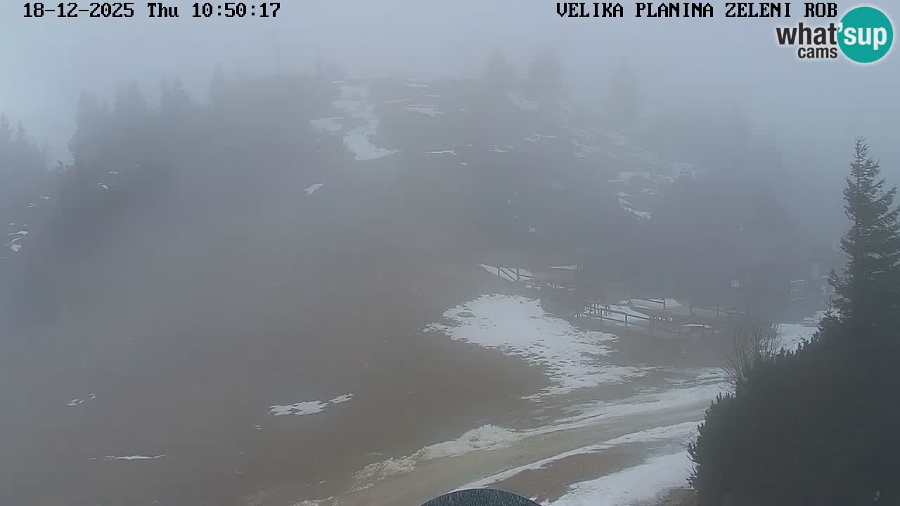 Zeleni Rob – kamera v živo | Velika Planina