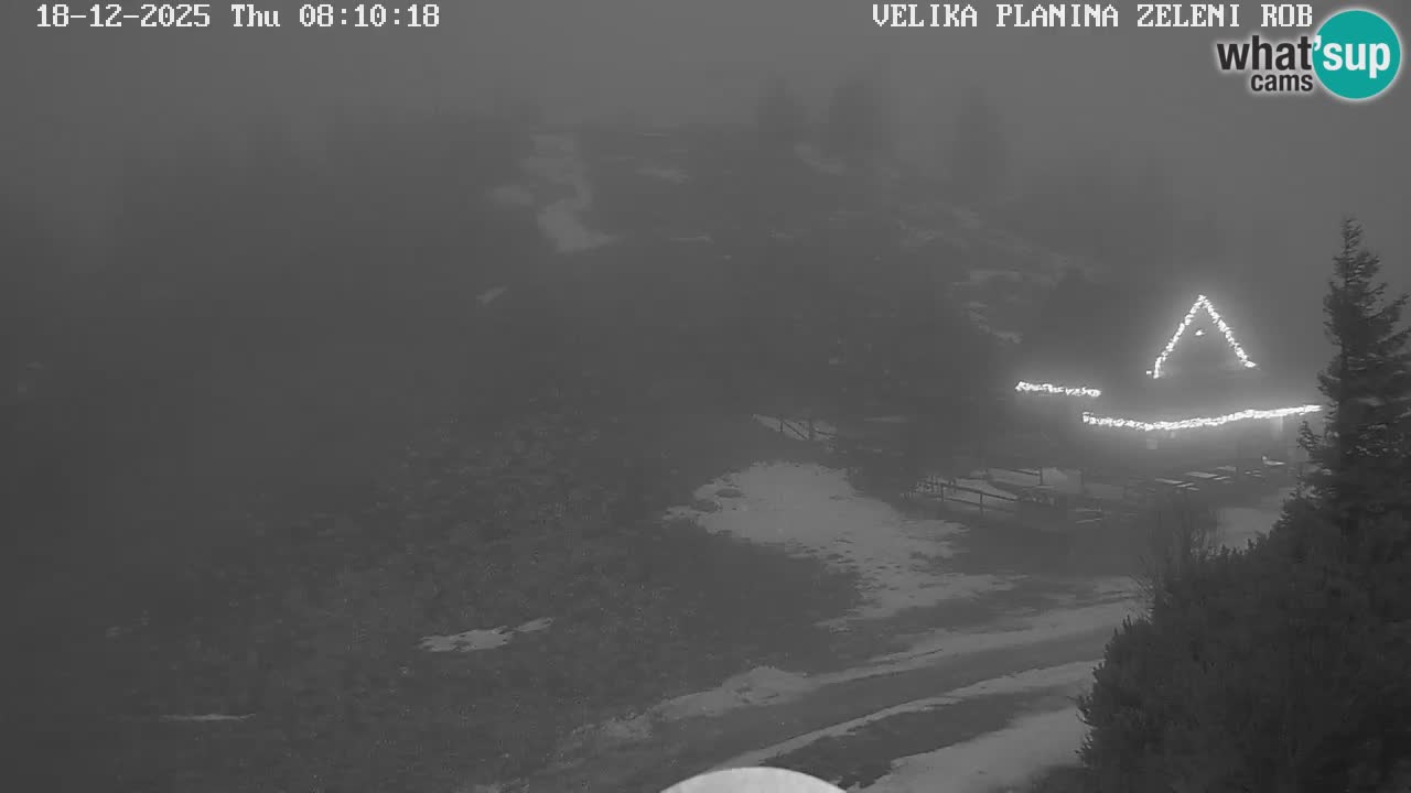 Zeleni Rob – kamera v živo | Velika Planina