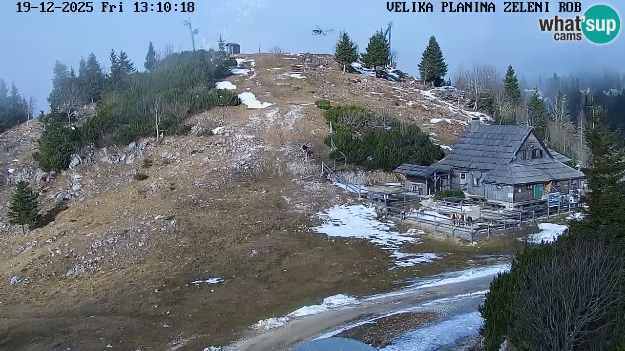 Zeleni Rob | Webcam en vivo Velika Planina