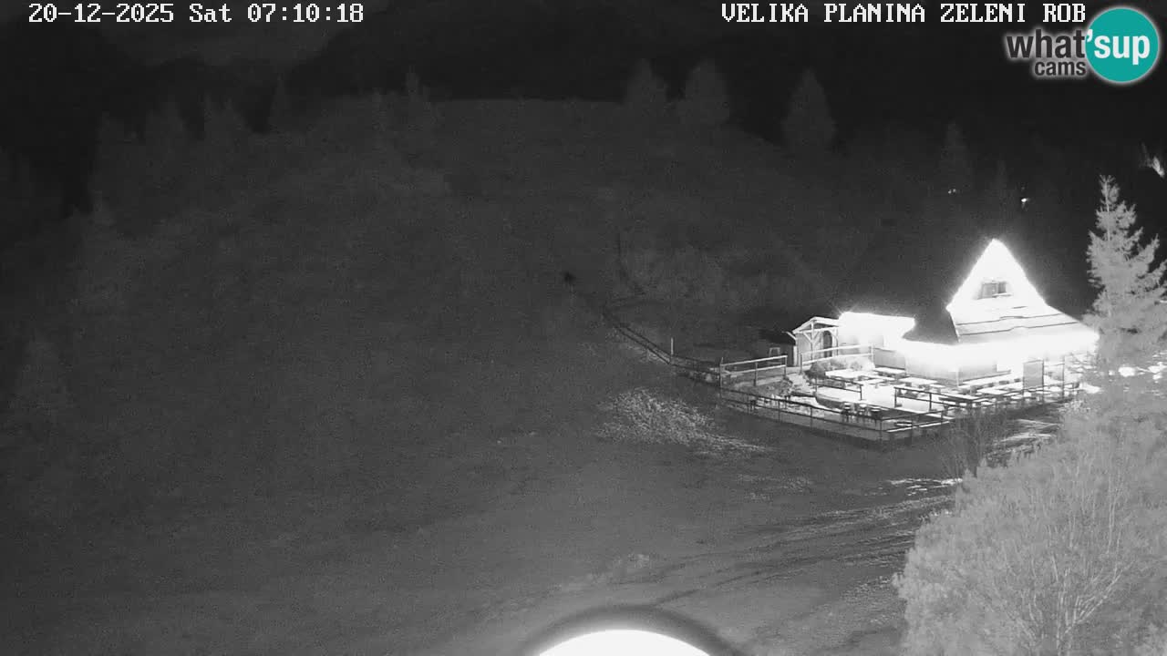 Zeleni Rob – kamera v živo | Velika Planina