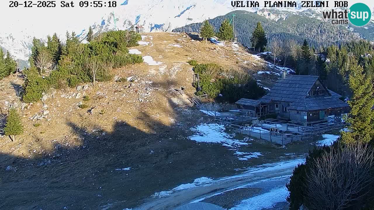 Zeleni Rob | Webcam en vivo Velika Planina