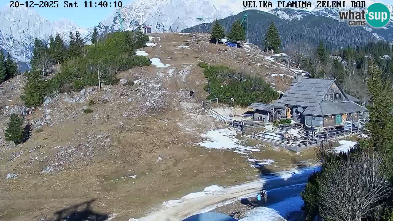 Zeleni Rob | Webcam en vivo Velika Planina