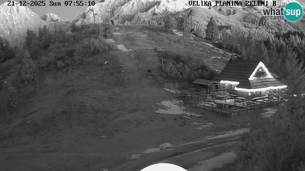 Zeleni Rob | Webcam en vivo Velika Planina