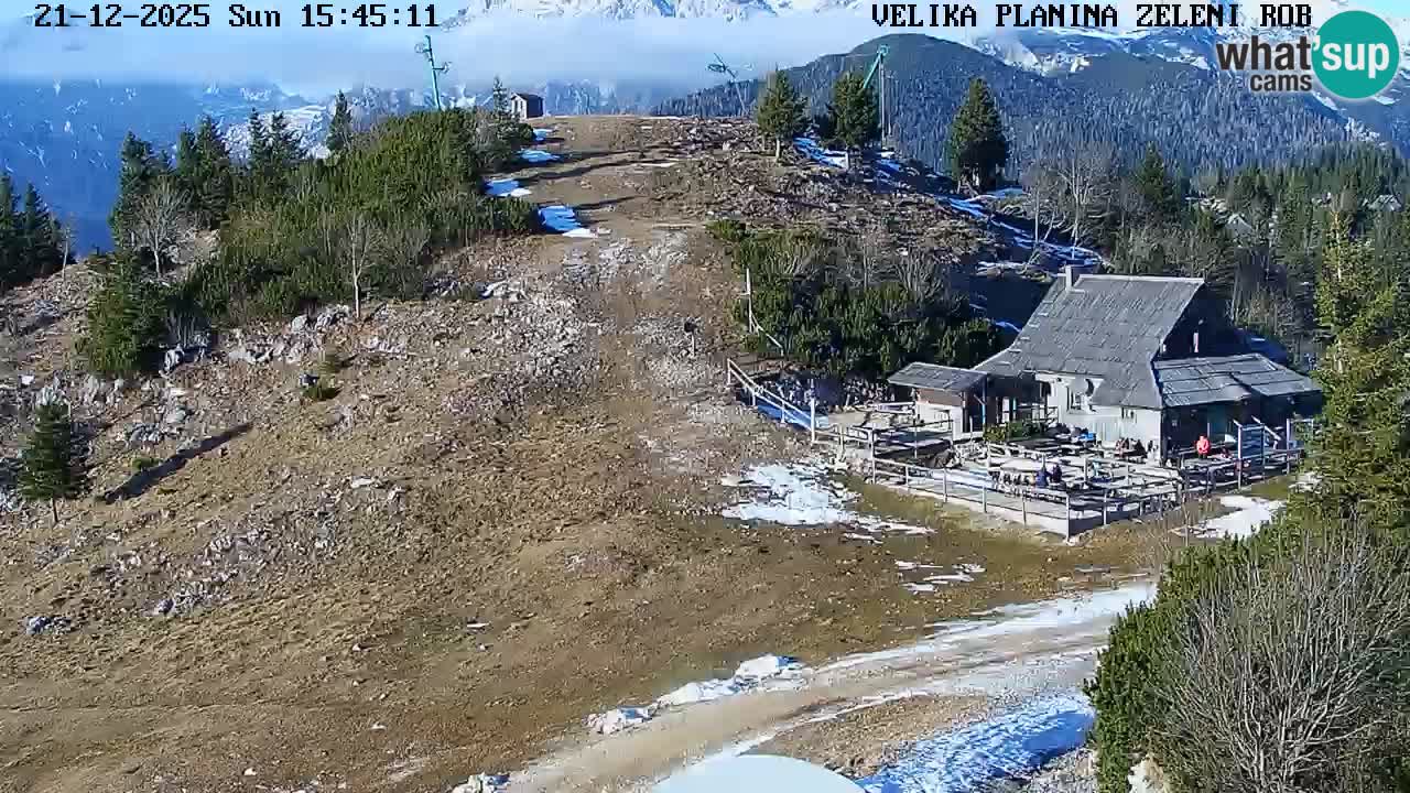 Zeleni Rob – kamera v živo | Velika Planina