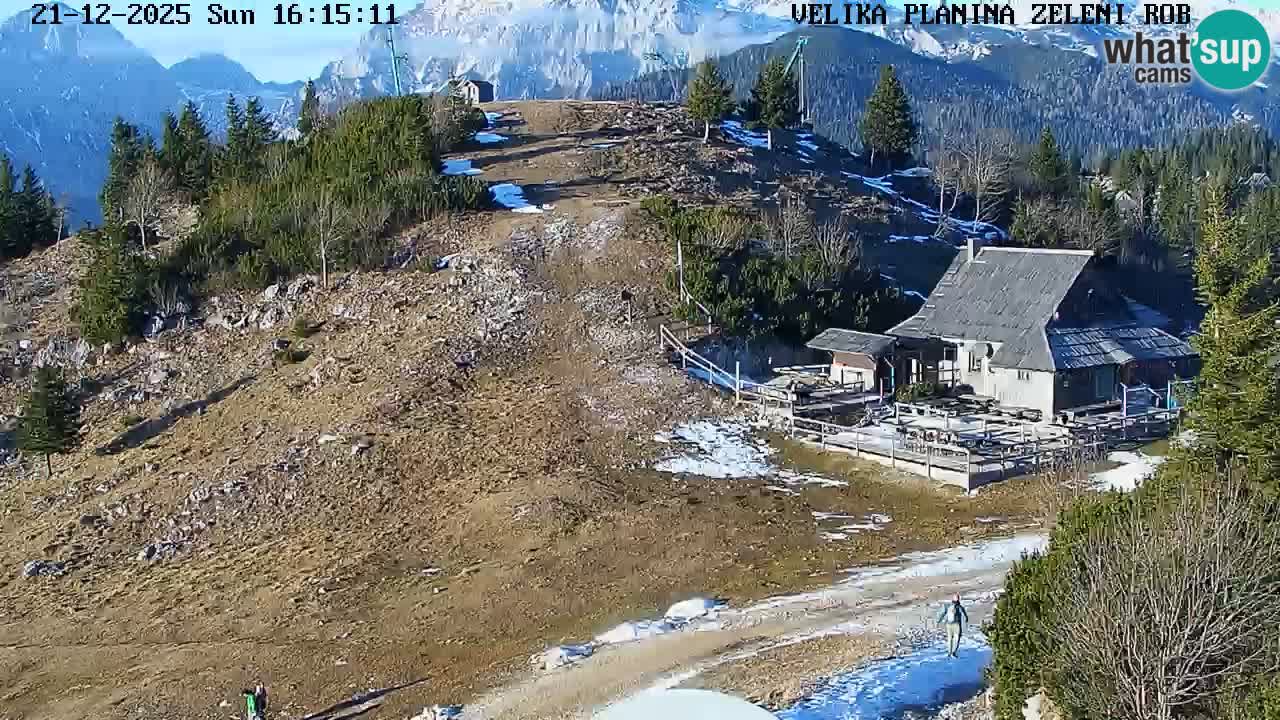 Zeleni Rob – kamera v živo | Velika Planina