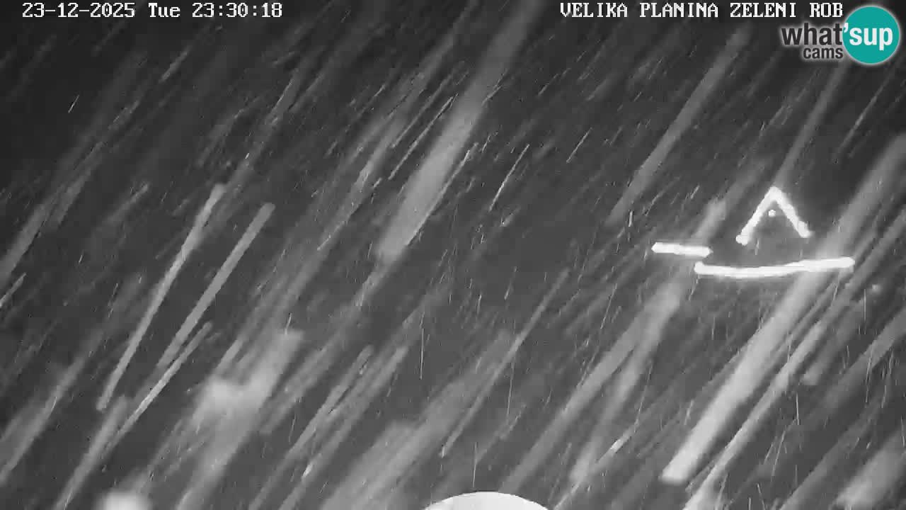 Zeleni Rob – kamera v živo | Velika Planina