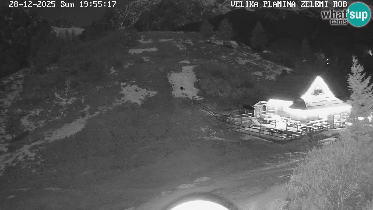 Zeleni Rob | Webcam en vivo Velika Planina