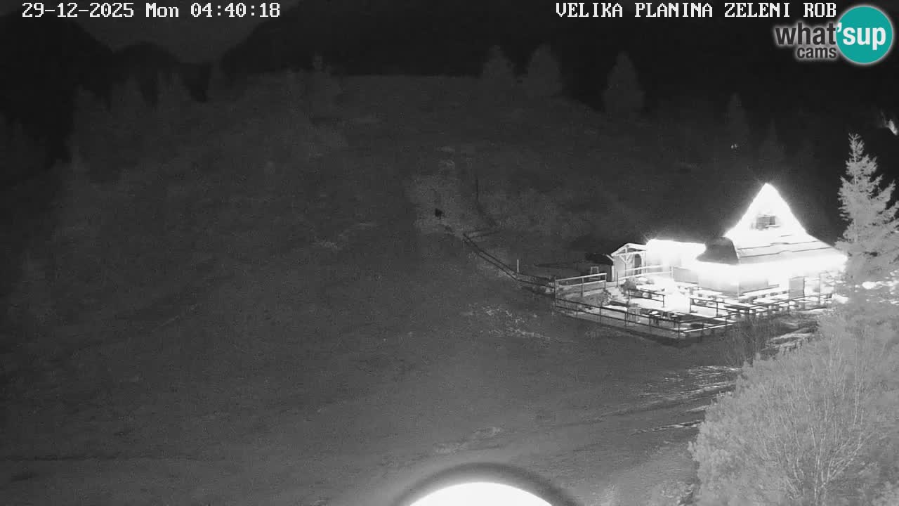 Zeleni Rob – kamera v živo | Velika Planina
