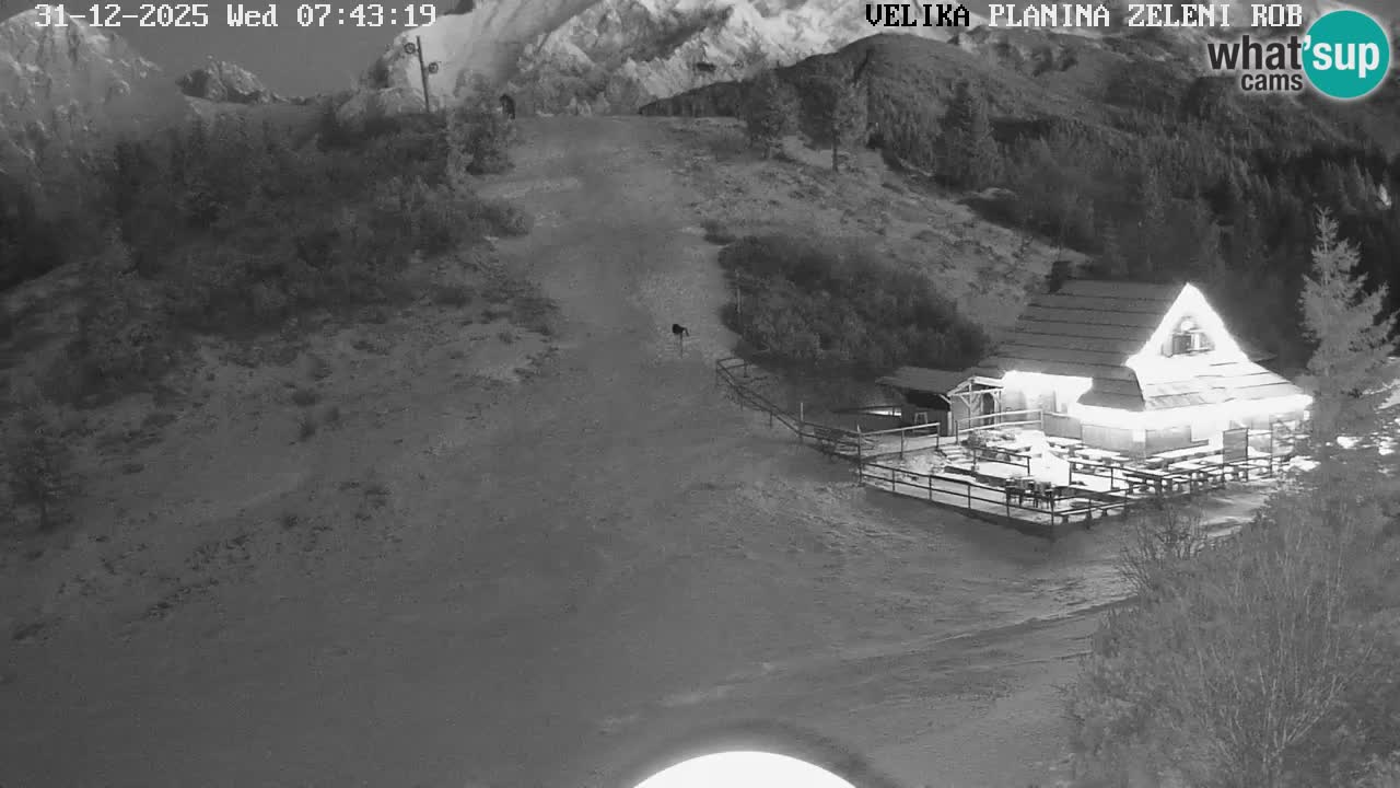 Zeleni Rob – kamera v živo | Velika Planina