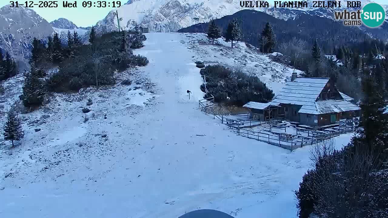 Zeleni Rob – kamera v živo | Velika Planina