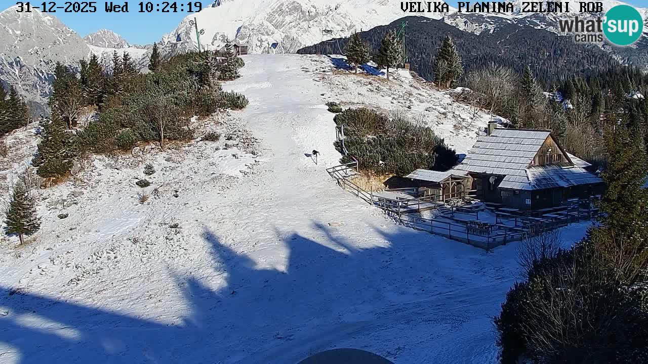 Zeleni Rob – Webcam live | Velika Planina