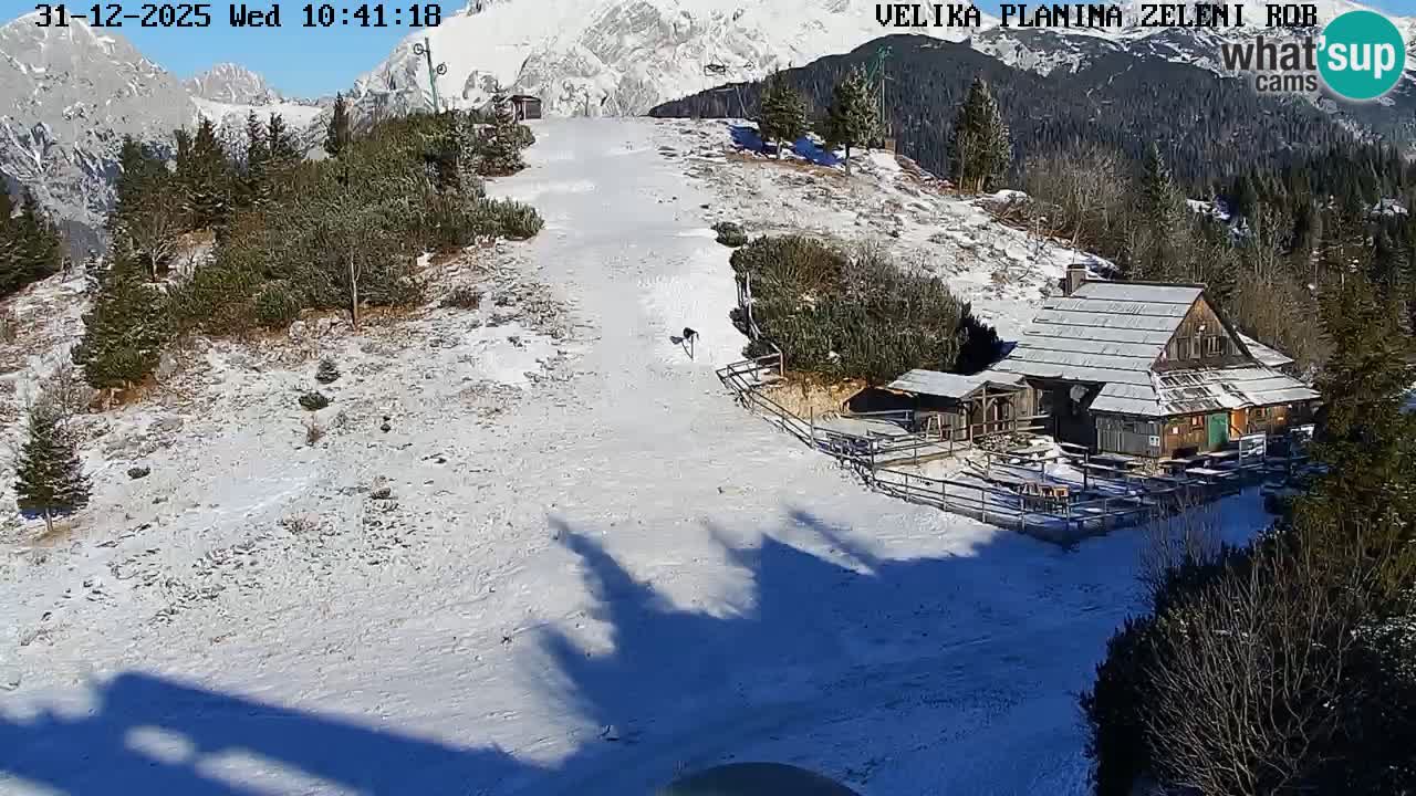 Zeleni Rob | Webcam en vivo Velika Planina