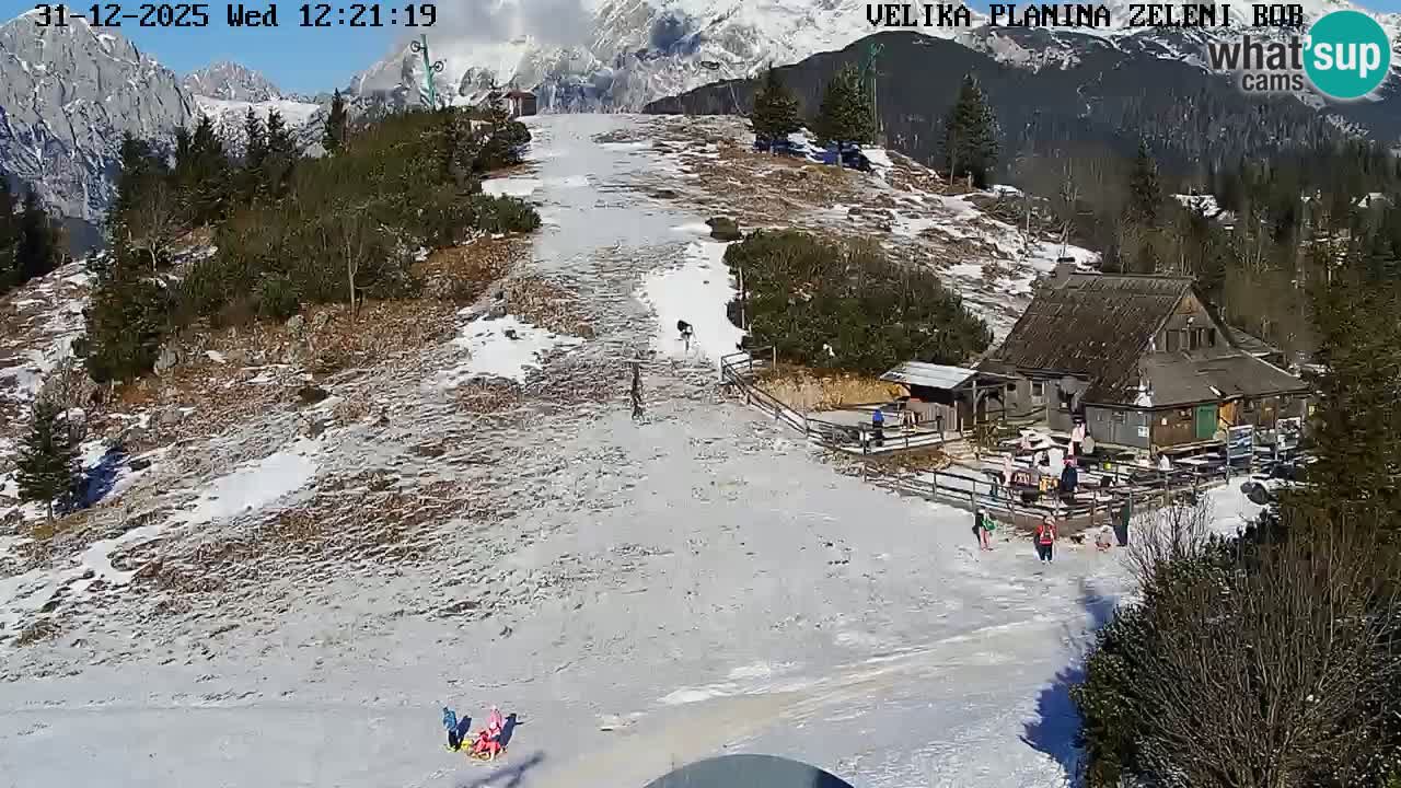 Zeleni Rob | Webcam en vivo Velika Planina