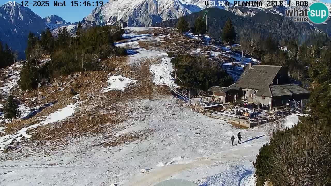 Zeleni Rob | Webcam en vivo Velika Planina