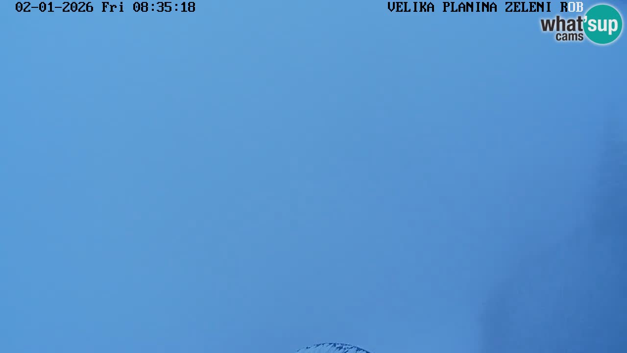 Zeleni Rob | Webcam en vivo Velika Planina