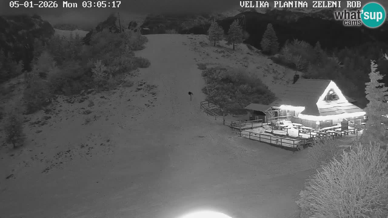 Zeleni Rob | Webcam en vivo Velika Planina