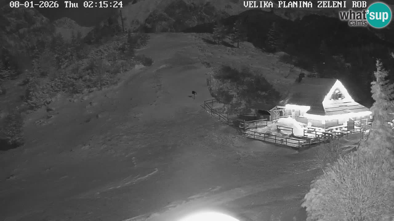 Zeleni Rob | Webcam en vivo Velika Planina