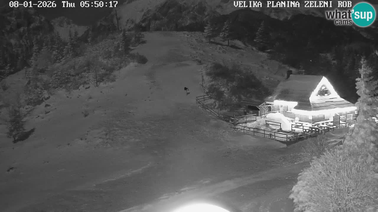 Zeleni Rob | Webcam en vivo Velika Planina