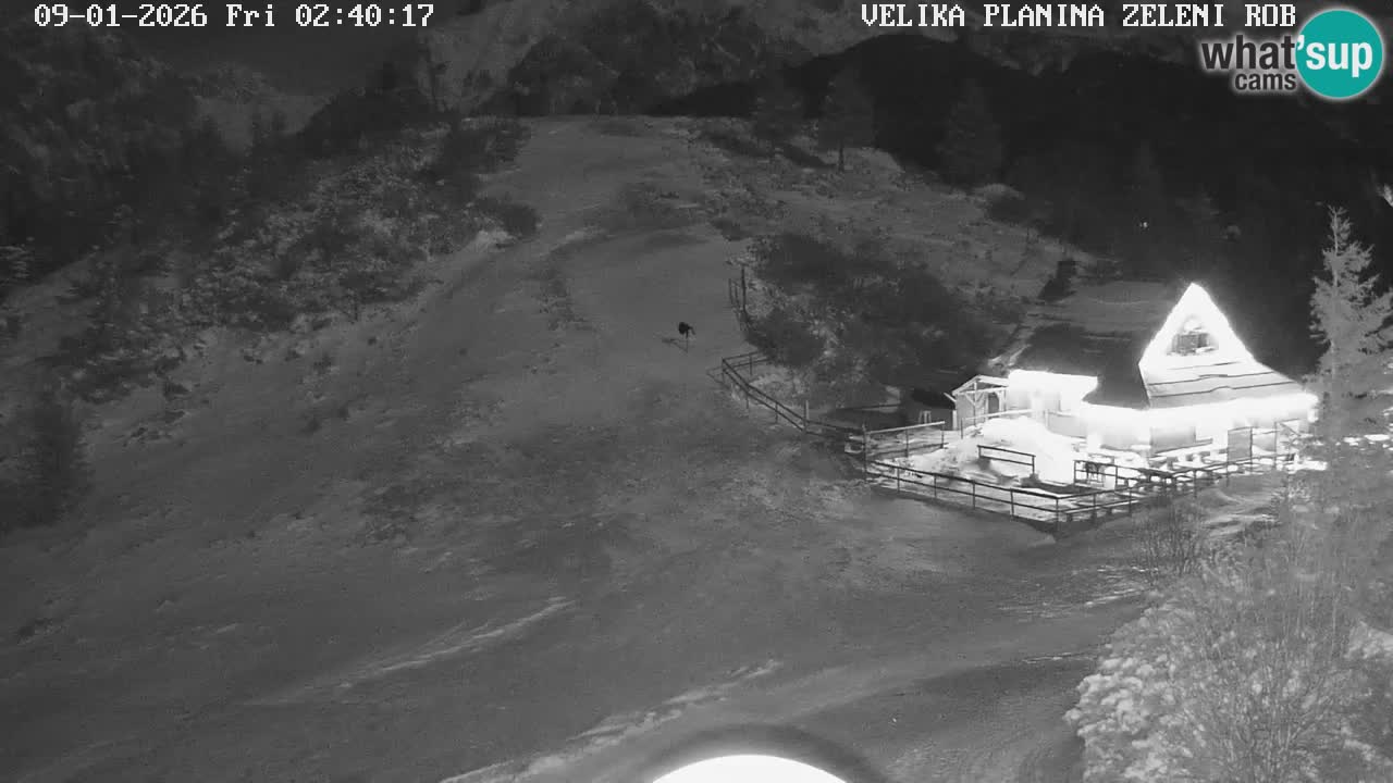 Zeleni Rob | Webcam en vivo Velika Planina