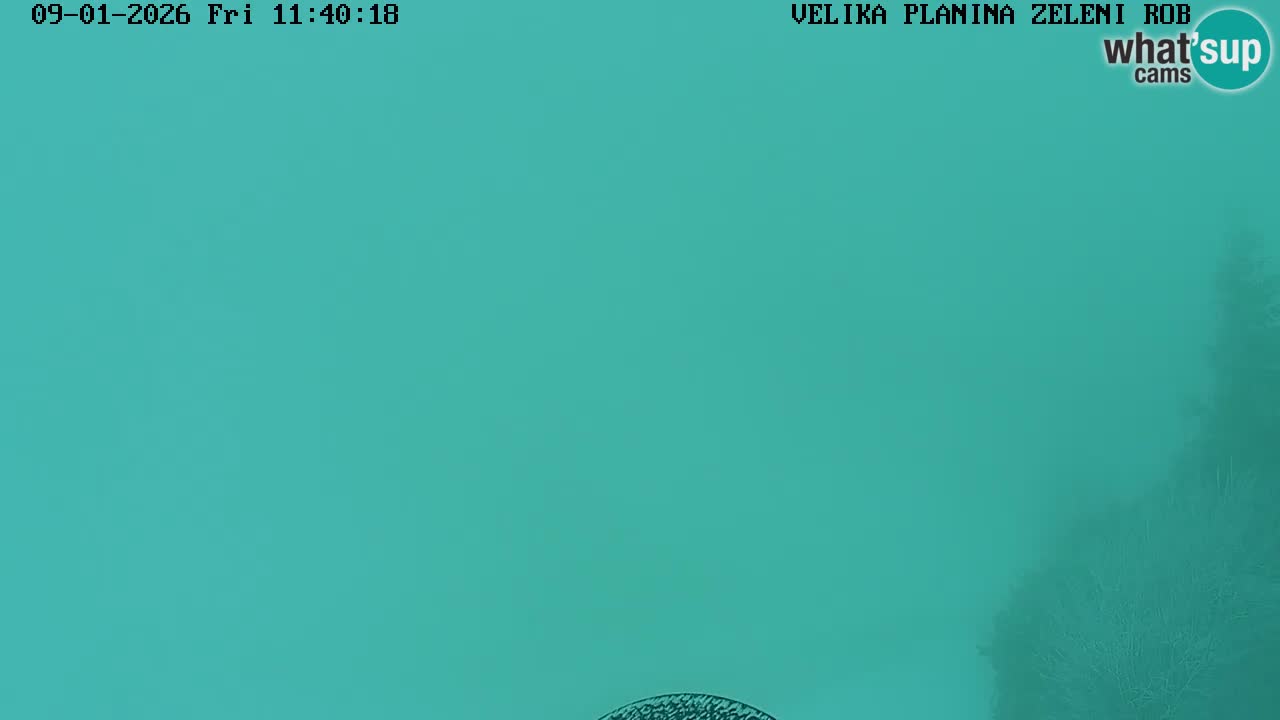 Zeleni Rob – kamera v živo | Velika Planina