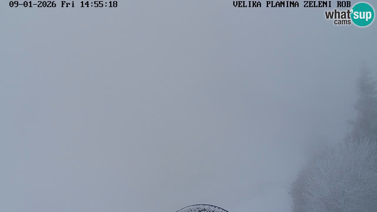 Zeleni Rob – kamera v živo | Velika Planina
