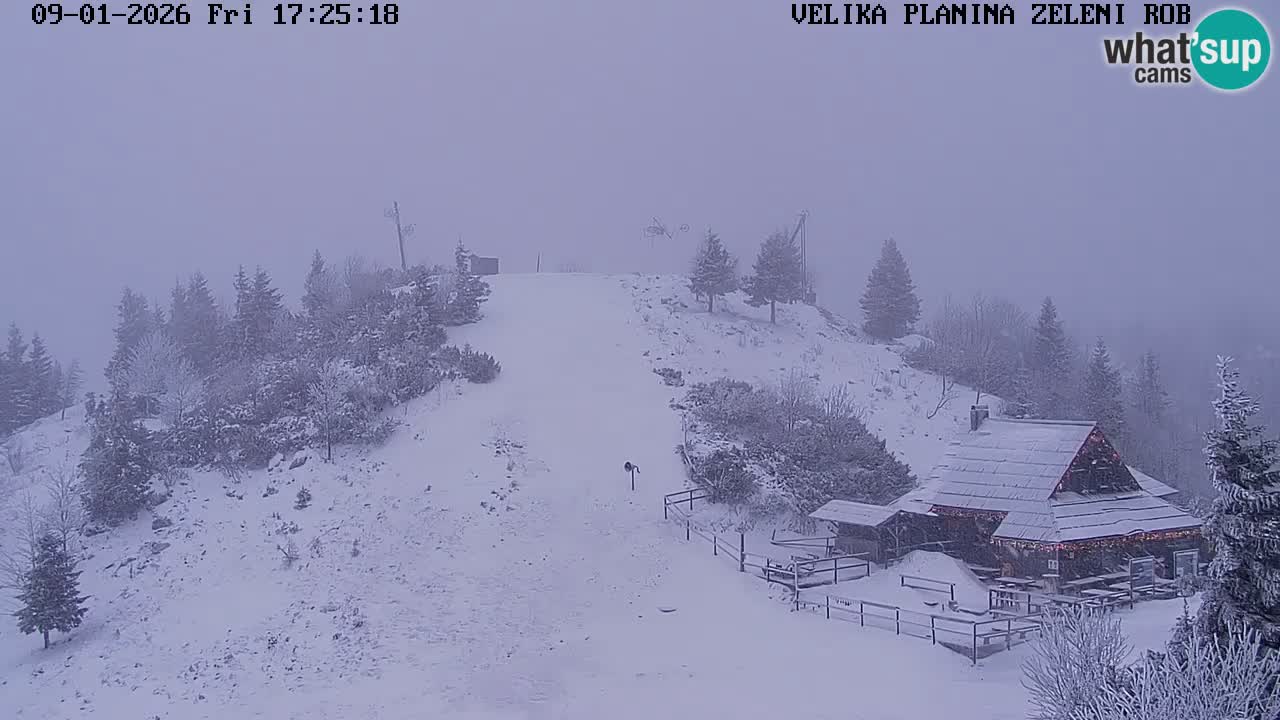 Zeleni Rob | Webcam en vivo Velika Planina