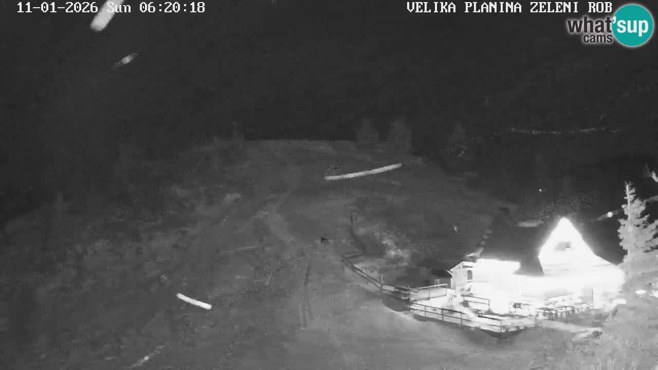 Zeleni Rob – kamera v živo | Velika Planina
