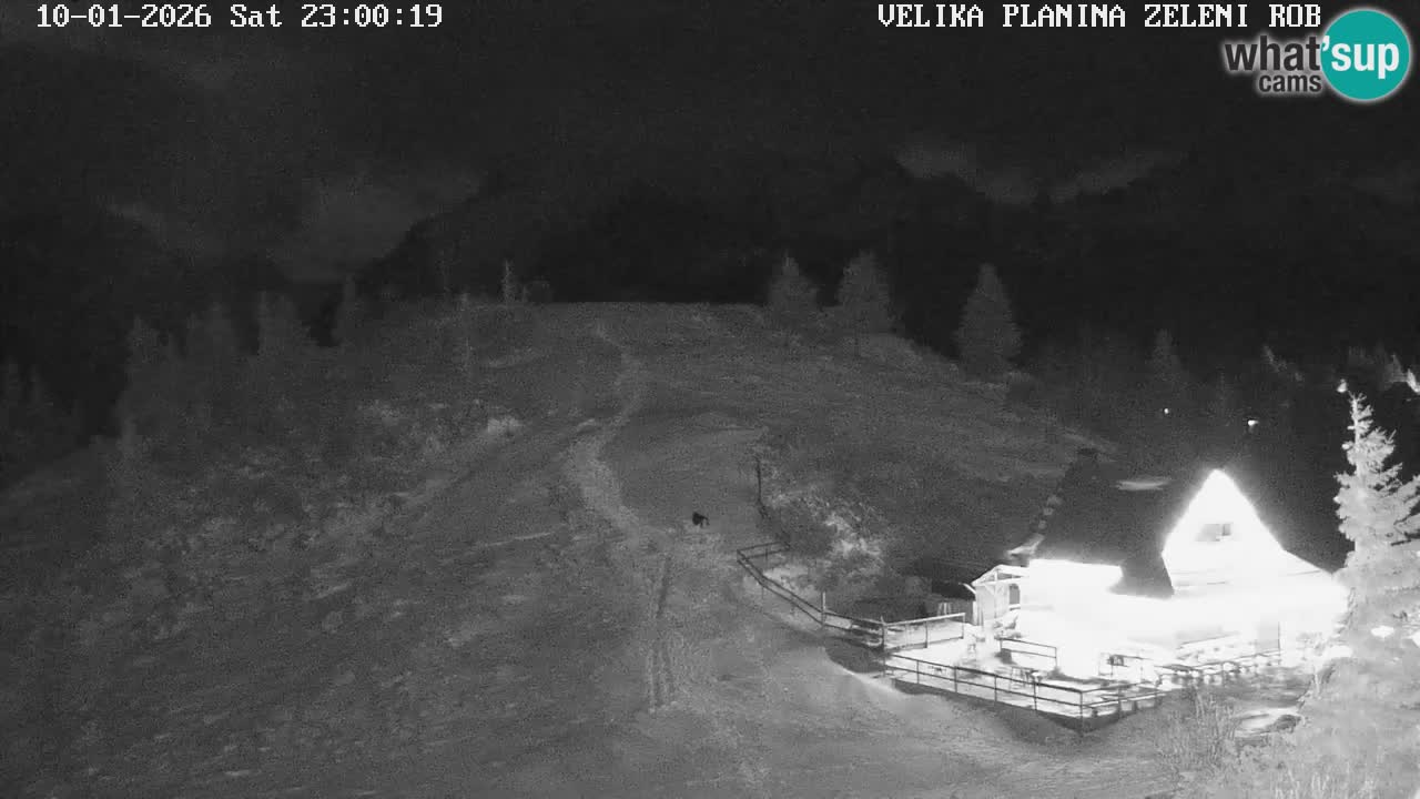 Zeleni Rob – kamera v živo | Velika Planina
