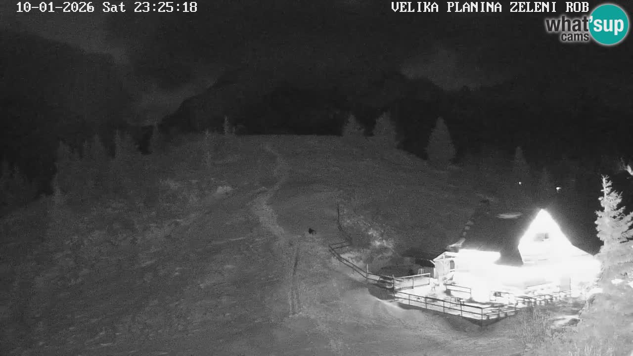 Zeleni Rob | Webcam en vivo Velika Planina