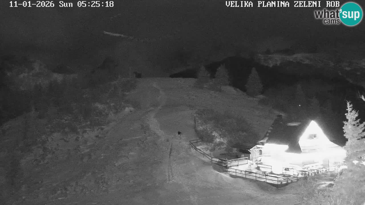 Zeleni Rob | Webcam en vivo Velika Planina