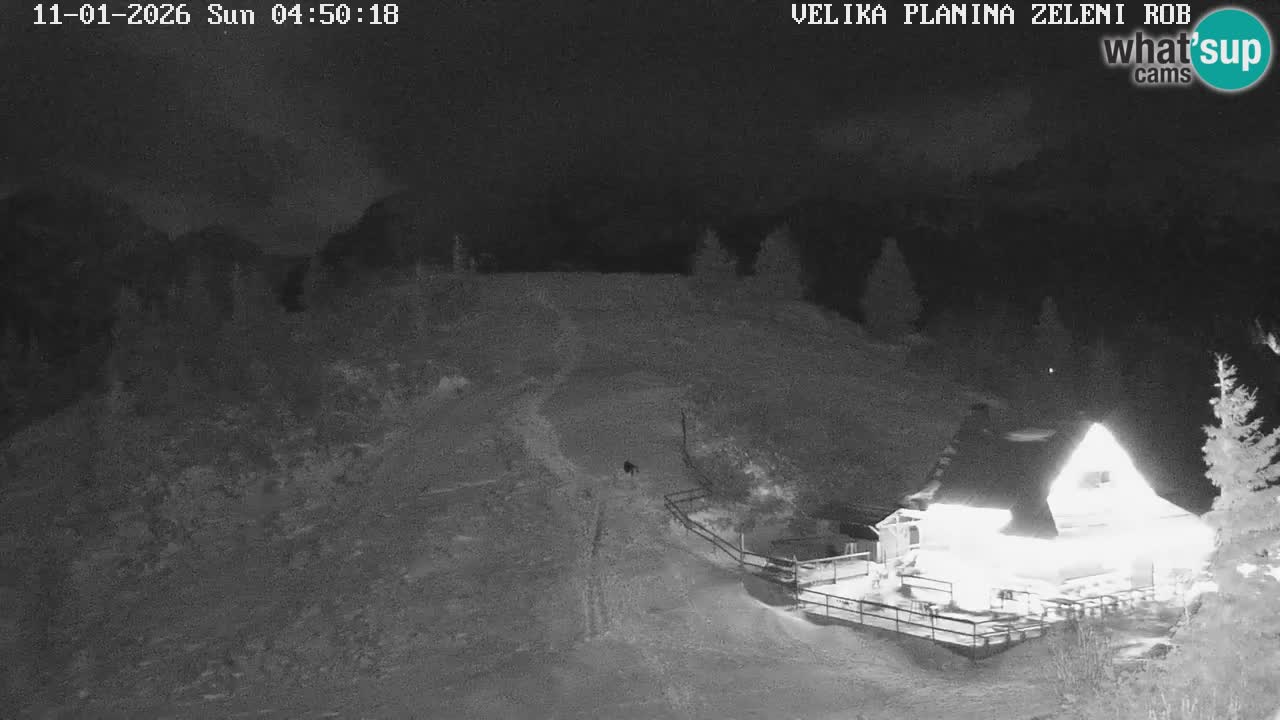 Zeleni Rob – kamera v živo | Velika Planina