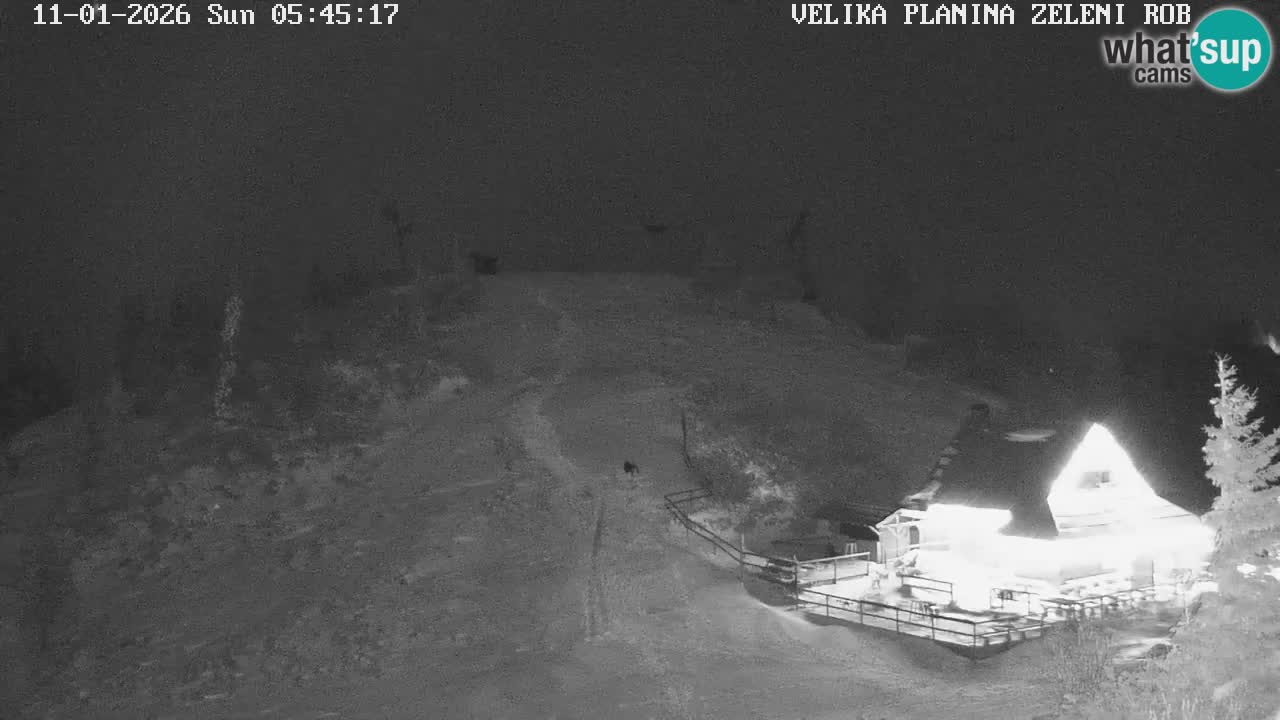 Zeleni Rob – kamera v živo | Velika Planina