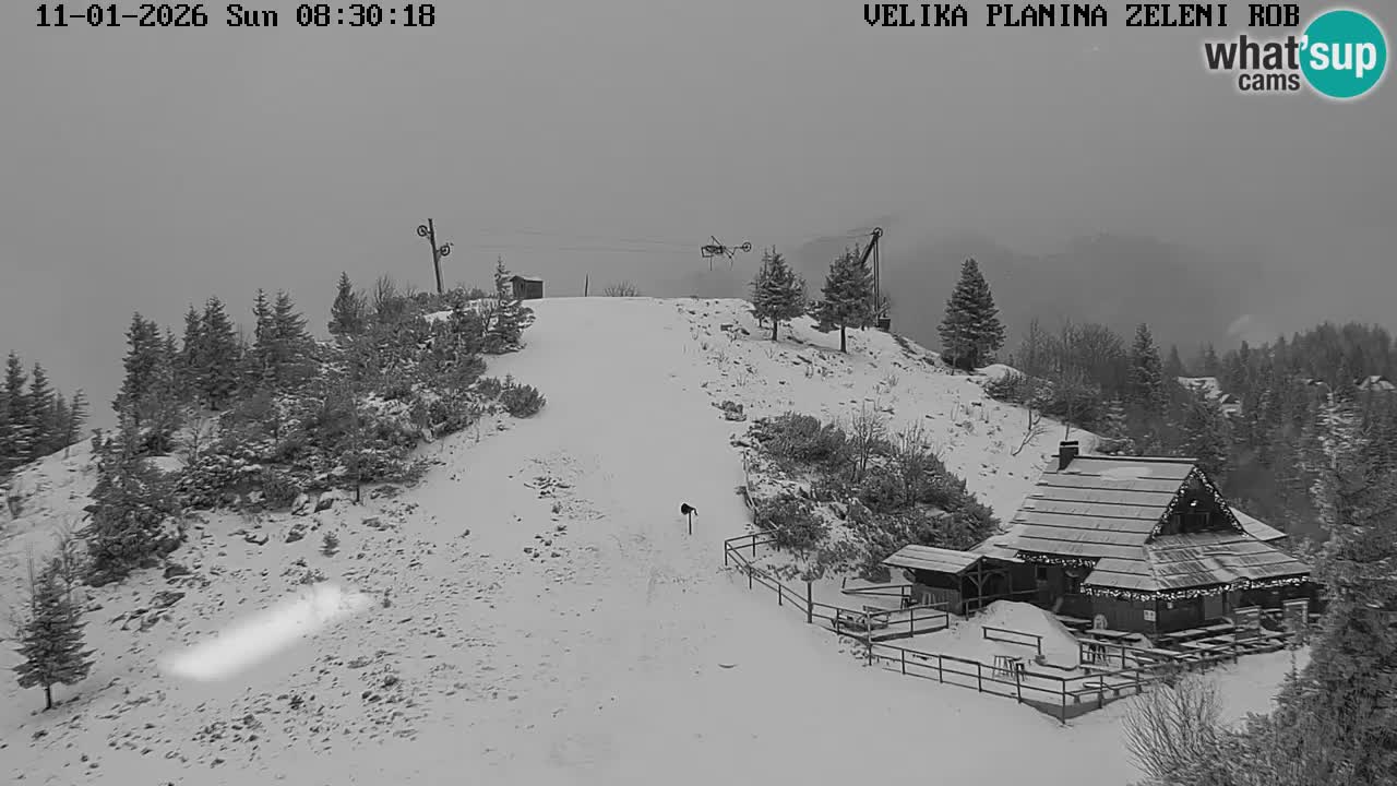Zeleni Rob – kamera v živo | Velika Planina