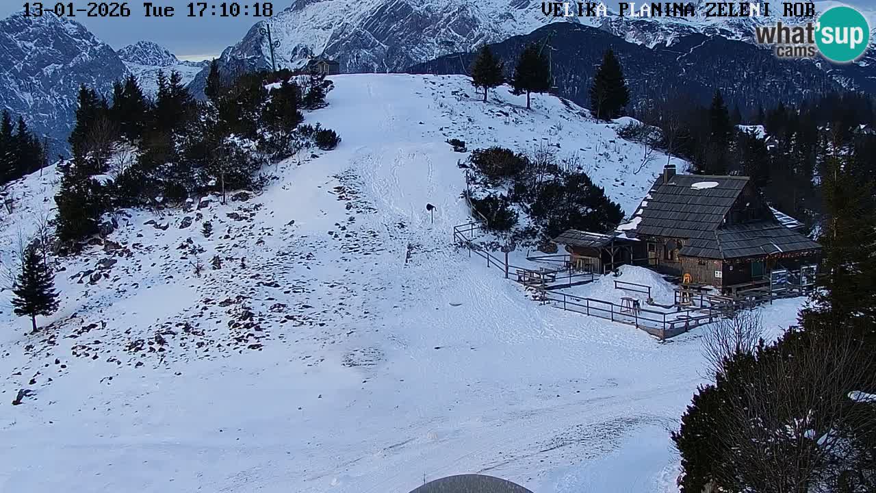 Zeleni Rob | Webcam en vivo Velika Planina