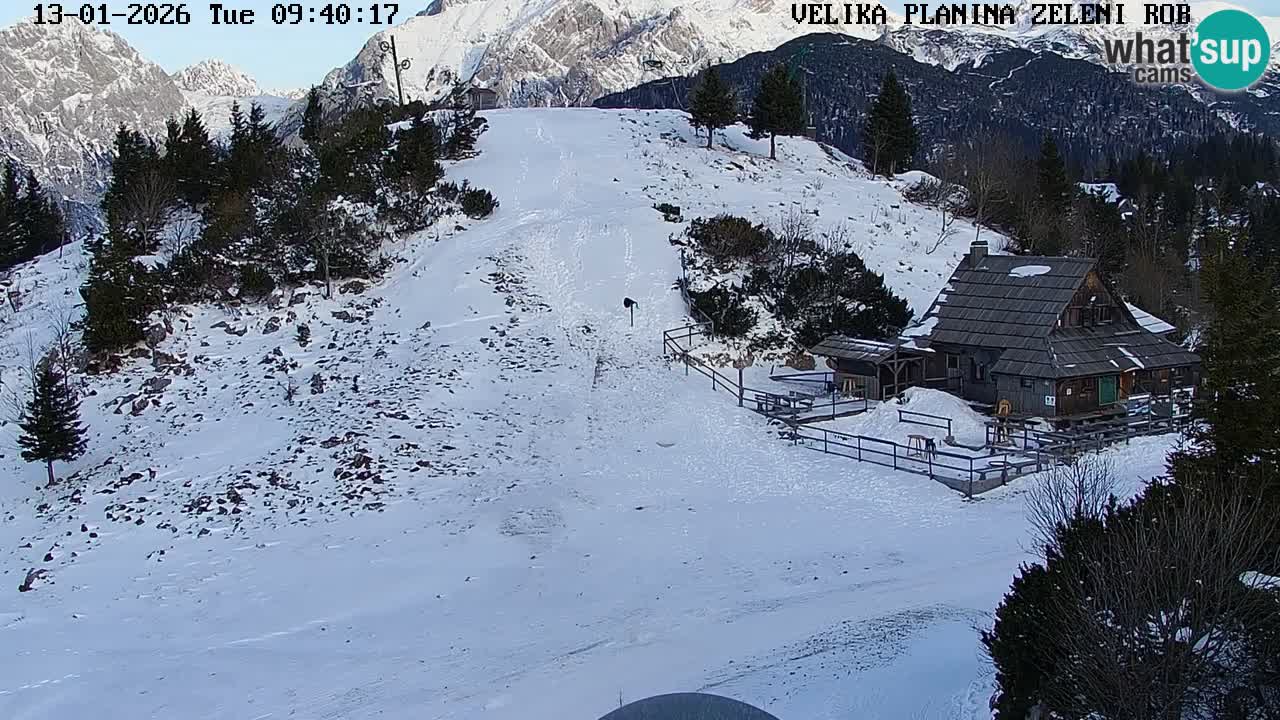 Zeleni Rob | Webcam en vivo Velika Planina