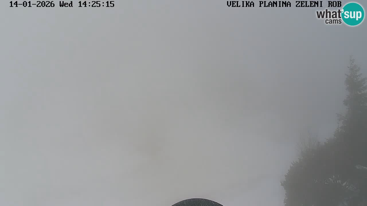 Zeleni Rob | Webcam en vivo Velika Planina