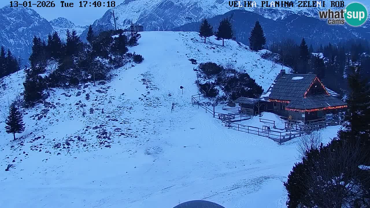 Zeleni Rob | Webcam en vivo Velika Planina