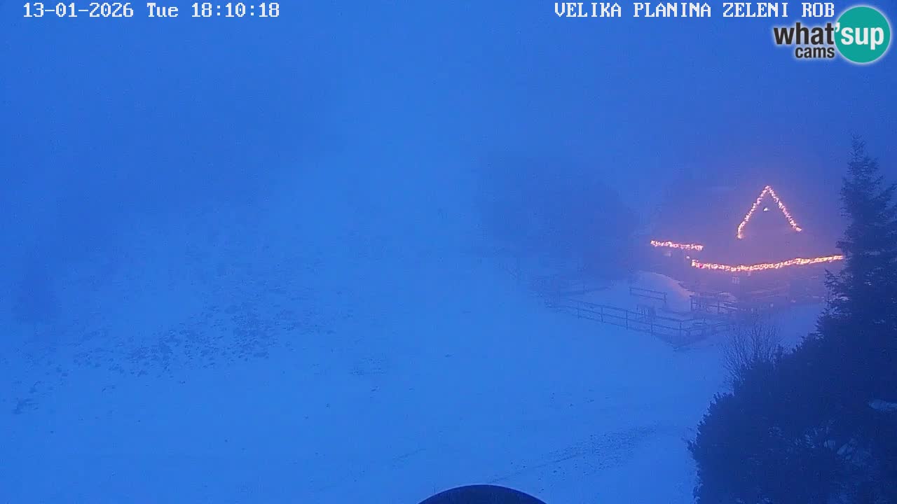 Zeleni Rob – kamera v živo | Velika Planina