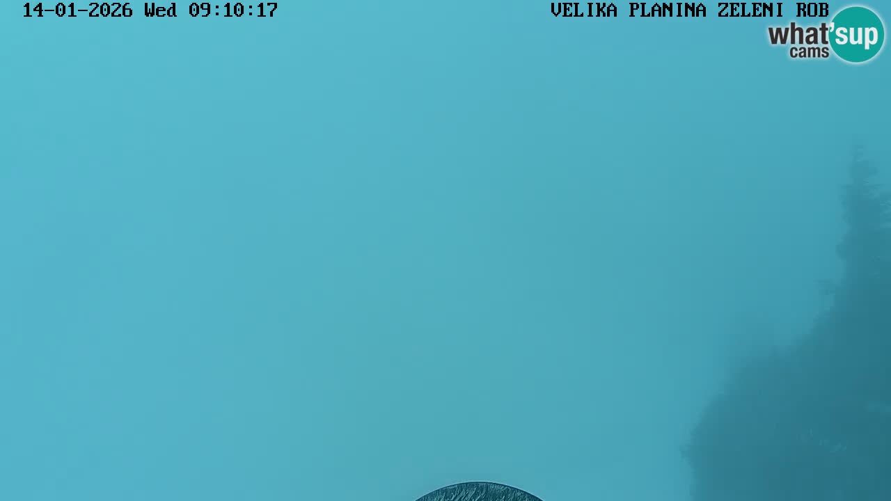 Zeleni Rob | Webcam en vivo Velika Planina