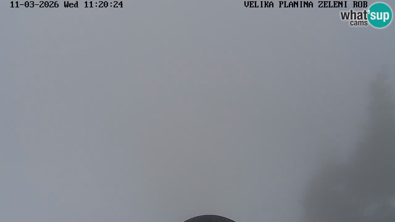 Zeleni Rob – kamera v živo | Velika Planina
