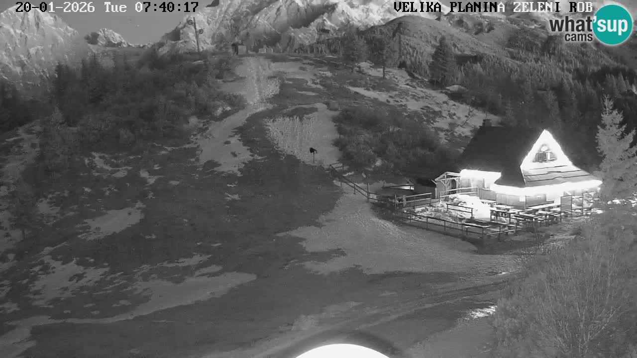 Zeleni Rob – kamera v živo | Velika Planina