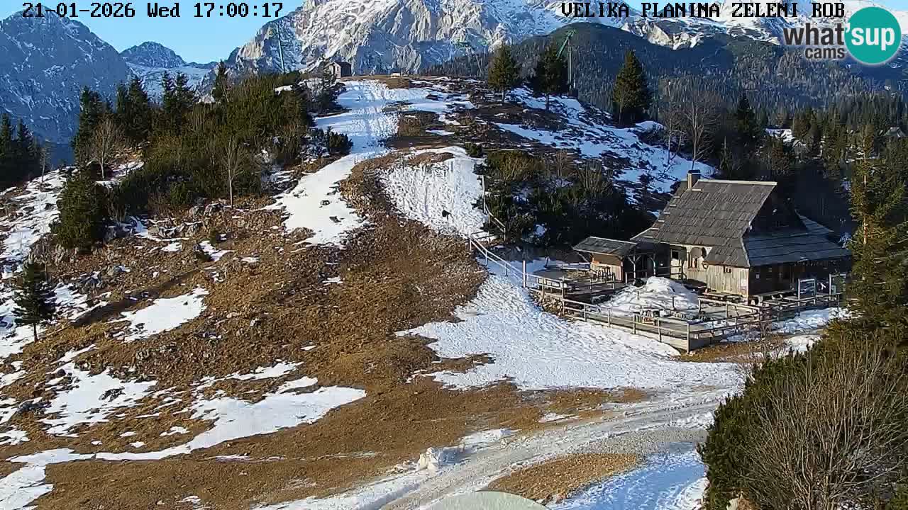Zeleni Rob – Webcam live | Velika Planina