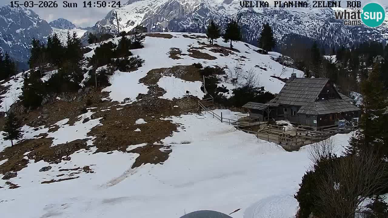 Zeleni Rob – Webcam live | Velika Planina