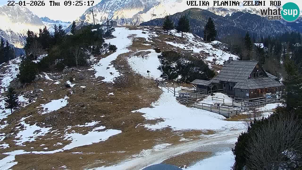Zeleni Rob | Web kamera Velika Planina
